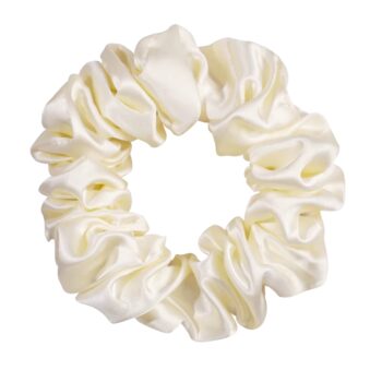 Шовкова резинка для волосся 4.5 см - Ivory
